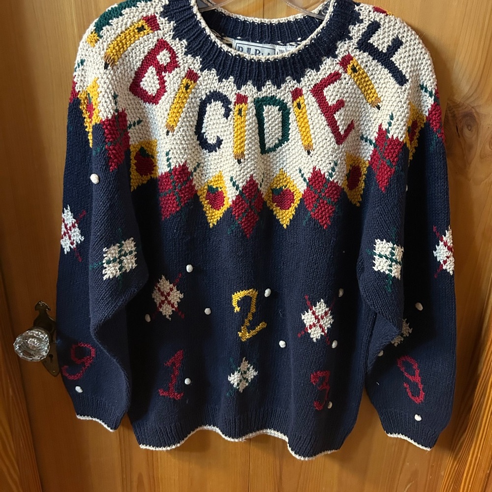 Colorful Patterned Women's Sweater